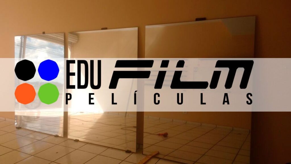 Película espelhada logo edu